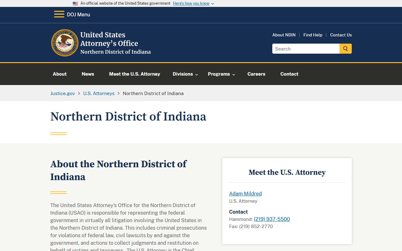 Adams County arrest records federal charge context