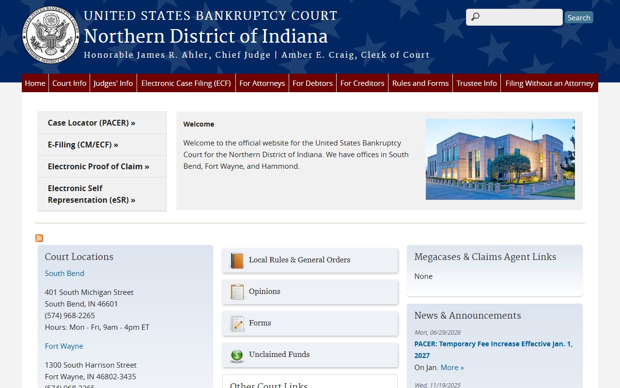 Adams County Circuit Court and Superior Court federal bankruptcy context