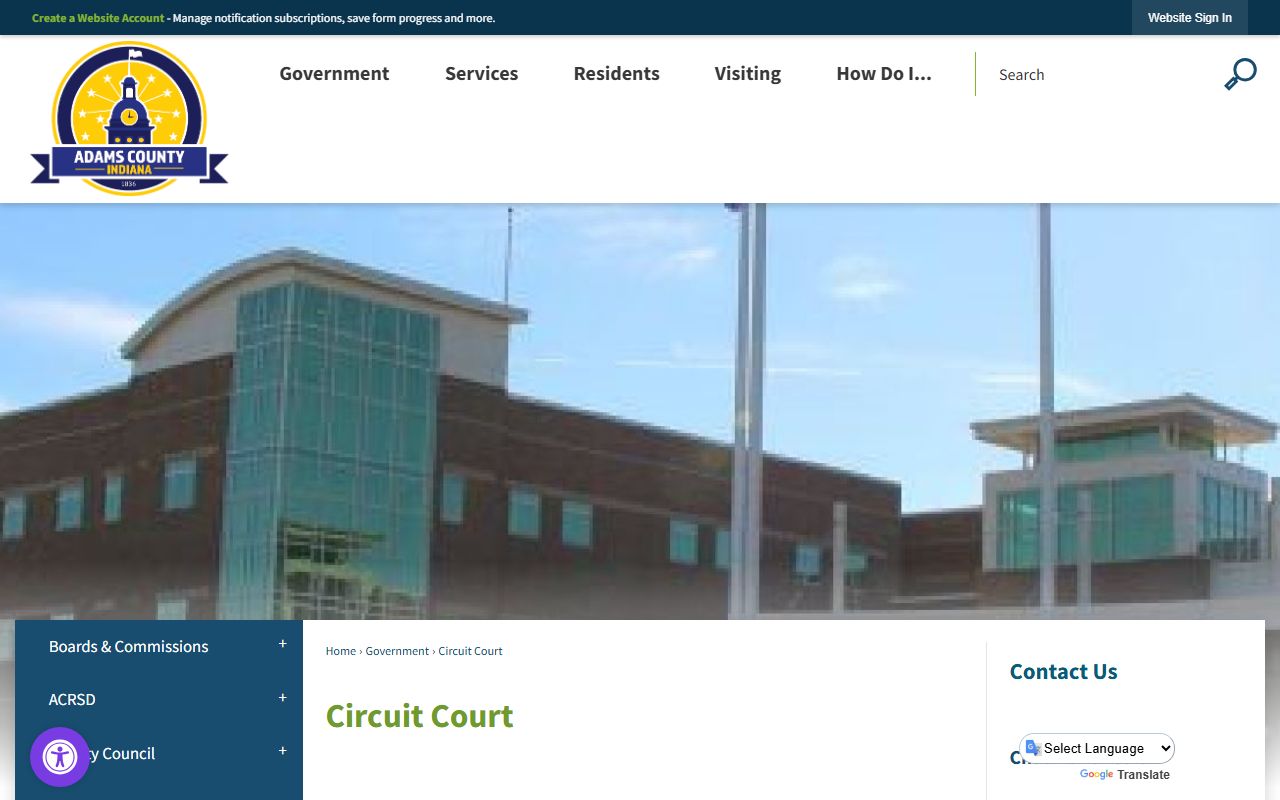 Adams County Circuit Court and Superior Court records