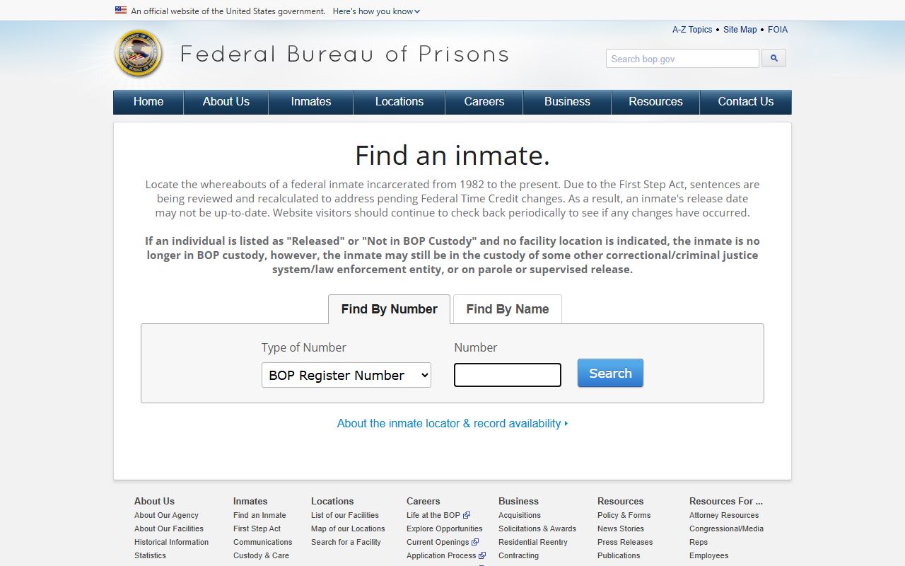 Adams County inmate search federal custody fallback